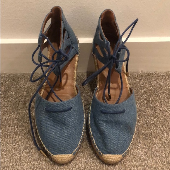 Aquazzura Denim Espadrilles - Picture 1 of 8